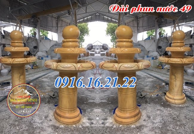 Mẫu đài phun nước bằng đá vàng 49