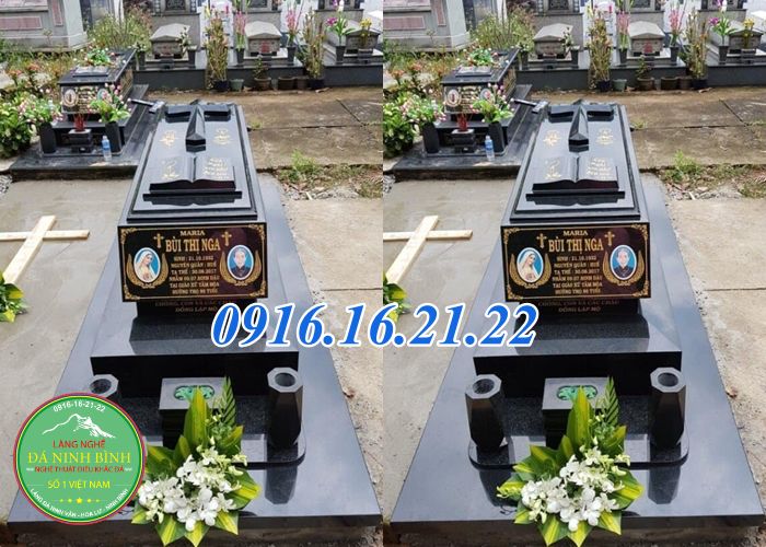 Mẫu mộ đá hoa cương công giáo 147 Mẫu mộ đá hoa cương công giáo