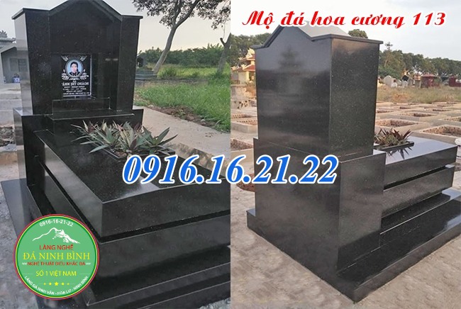 Mộ đá hoa cương có mái che 