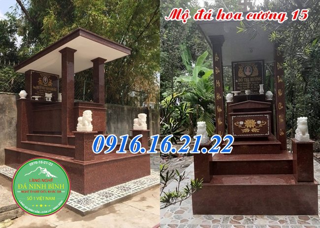 Mộ đá hoa cương có mái che 