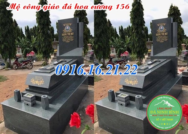 Mộ đá hoa cương công giáo 