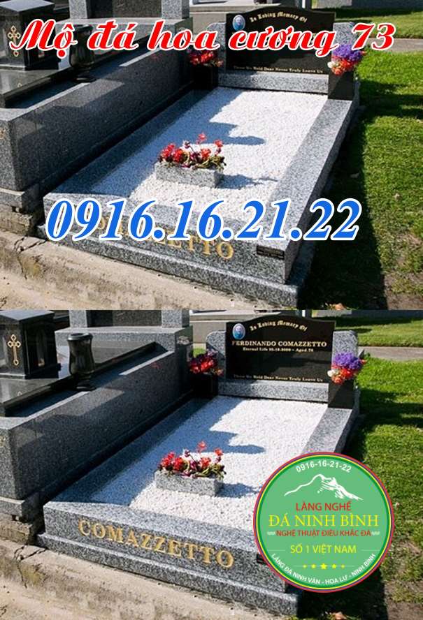 Mộ đá hoa cương phong cách hiện đại 