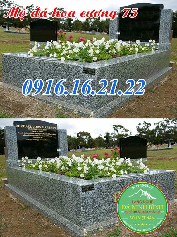 Mộ đá hoa cương phong cách hiện đại 