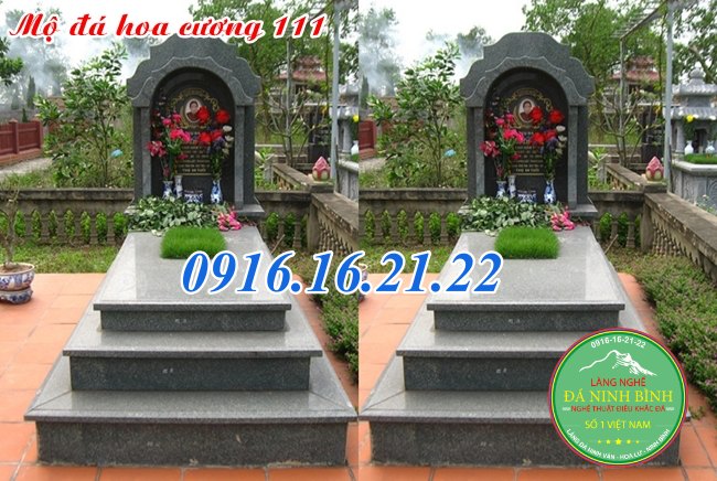 Mộ đá hoa cương tam cấp có mái che 111 Mộ đá hoa cương tam cấp có mái che