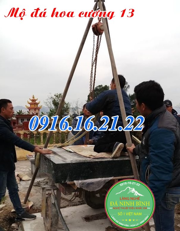 Mộ đá hoa cương tam cấp không mái 13 Mộ đá hoa cương tam cấp không mái