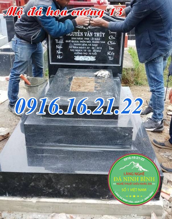 Mộ đá hoa cương tam cấp không mái 13 Mộ đá hoa cương tam cấp không mái