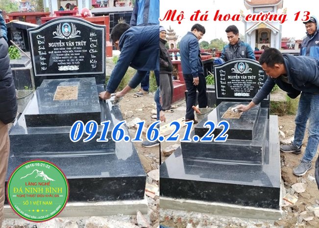 Mộ đá hoa cương tam cấp không mái 13 Mộ đá hoa cương tam cấp không mái