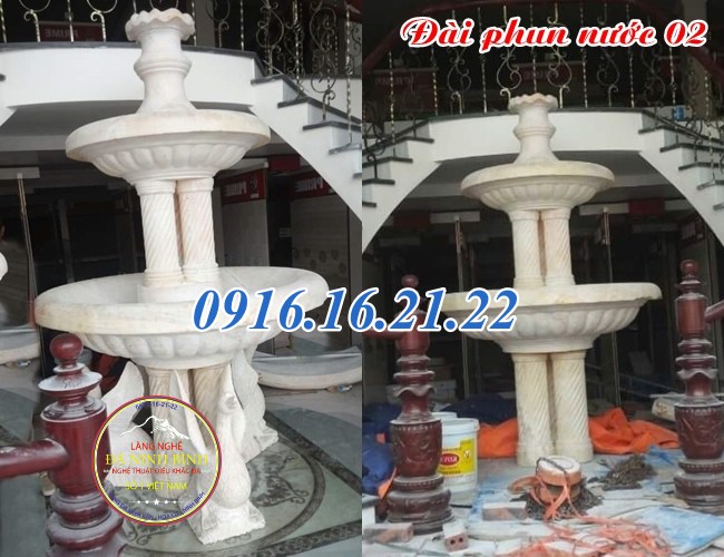 Những mẫu đài phun nước bằng đá mini giúp mang lại tài lộc 02