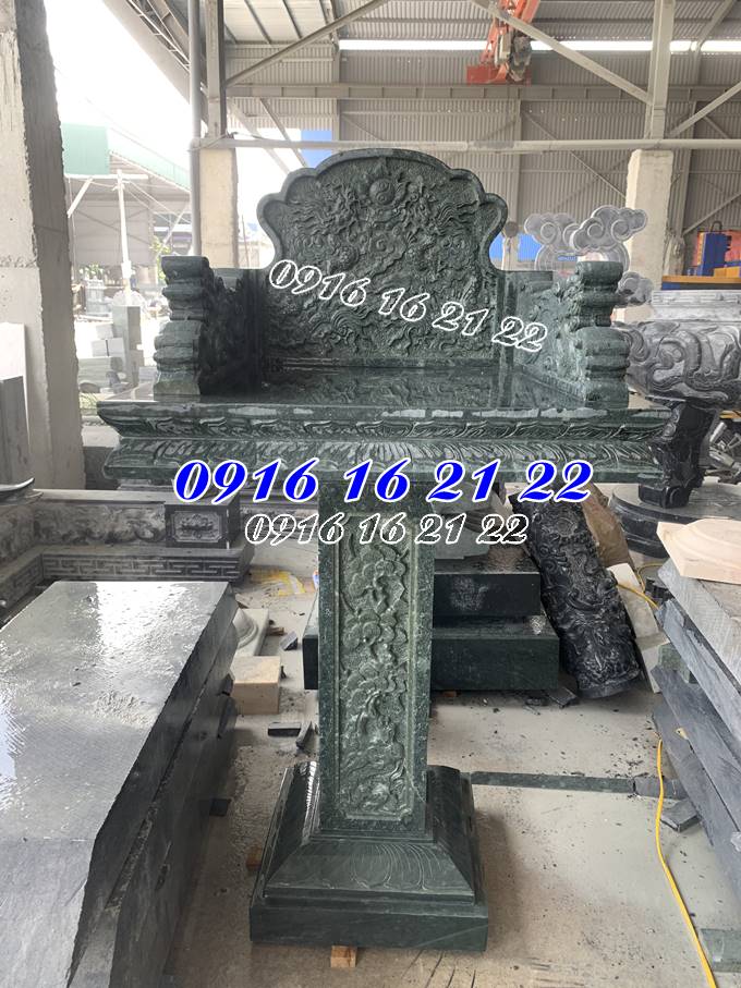 8 mẫu trang thờ bằng đá thờ thần linh ngoài trời