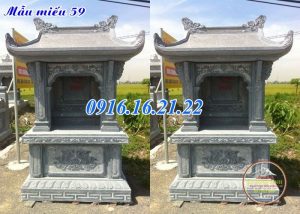 Am miếu thờ thần linh thổ thần ngoài trời bằng đá 59