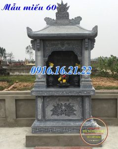 Am miếu thờ thần linh thổ thần ngoài trời bằng đá 60