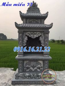 Am miếu thờ thần linh thổ thần thần tài bằng đá đẹp