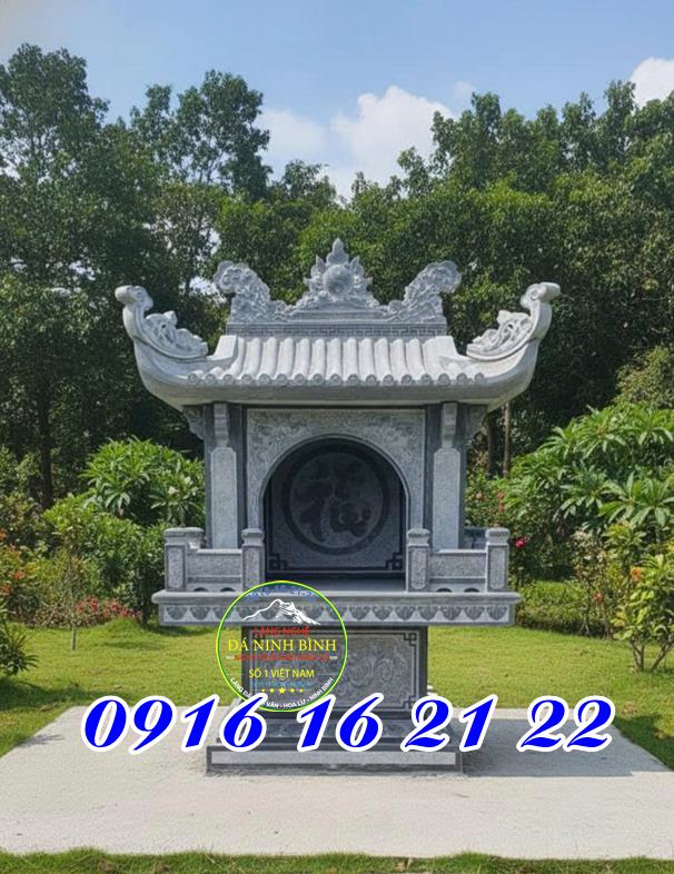 Cây hương đá ngoài trời thờ thiên địa thờ thần đất có mái che đẹp giá rẻ chuẩn phong thủy
