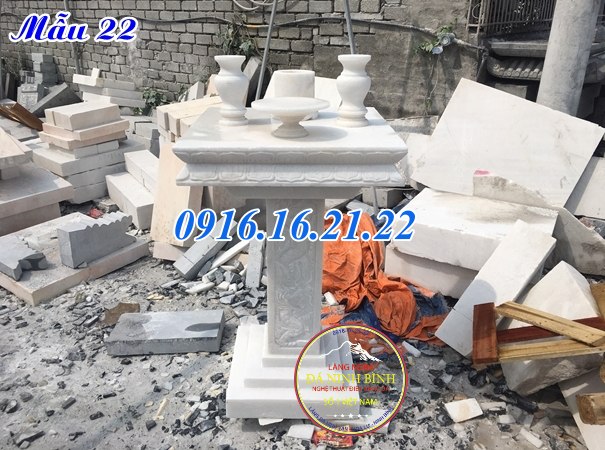 Cây hương đá thờ phật bằng đá đẹp 22