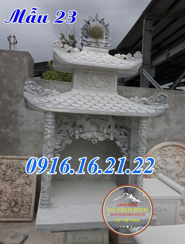 Cây hương đá thờ phật bằng đá đẹp 23