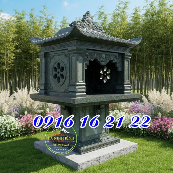 Cây hương đá xanh rêu một mái thờ thiên địa