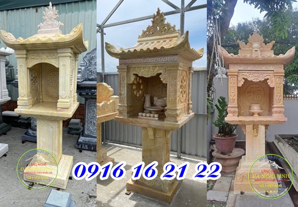 Mẫu 34 bàn thờ thiên bằng đá tự nhiên đẹp năm 2026