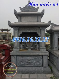 Mẫu am miếu thờ thần linh thổ thần ngoài trời bằng đá 64