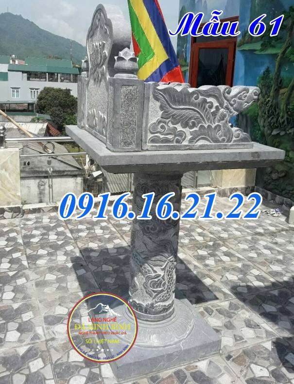 Mẫu bàn thờ ngoài trời đẹp 61