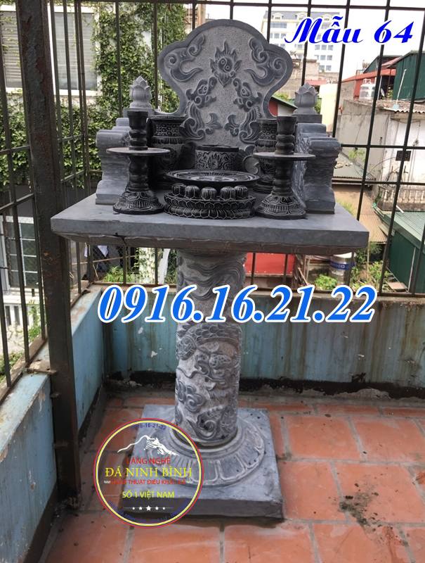 Mẫu bàn thờ ngoài trời thờ trời đất 64 Mẫu bàn thờ ngoài trời thờ trời đất 64