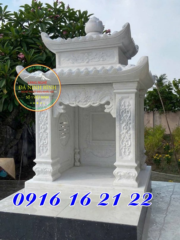 Mẫu bàn thờ thiên kích thước bàn thờ thiên bằng đá trắng