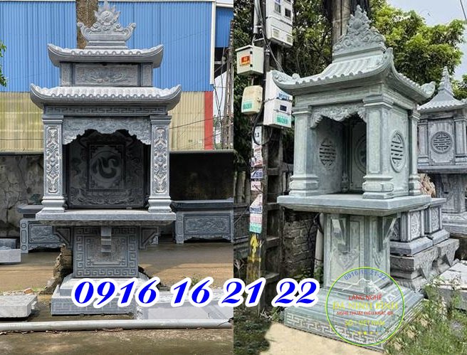 Mẫu cây hương đá ngoài trời có mái Mẫu cây hương đá ngoài trời có mái