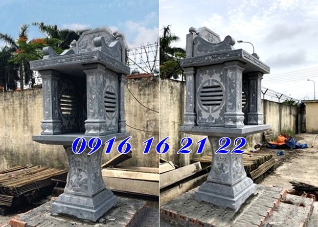Mẫu cây hương ngoài trời hai tầng bằng đá Mẫu cây hương ngoài trời hai tầng bằng đá