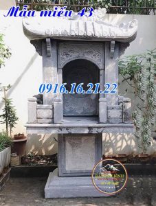 Mẫu miếu quan âm ngoài trời bằng đá đẹp 43