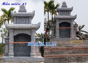 Mẫu miếu quan âm ngoài trời bằng đá đẹp 45