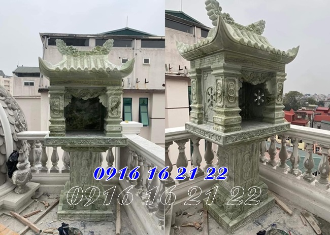 Mẫu miếu thờ bằng đá xanh ngọc Mẫu miếu thờ bằng đá xanh ngọc