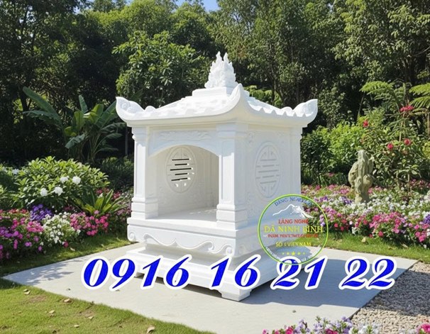 Mẫu miếu thờ ngoài trời thờ Quan Âm - Miếu quan âm thờ ngoài trời bằng đá tại nhà đẹp nhất