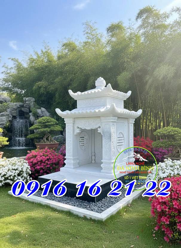 Mẫu miếu thờ nhỏ thờ thổ thần tại nhà bằng đá tự nhiên