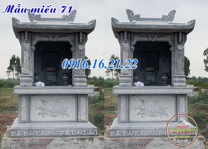 Mẫu miếu thổ thần bằng đá Mẫu miếu thổ thần bằng đá