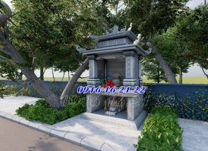 Mẫu miếu thờ thần linh hai tầng