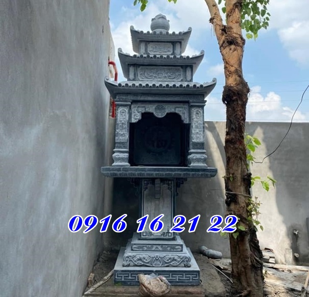 Mẫu trang thờ bằng đá ba mái tại Sài Gòn