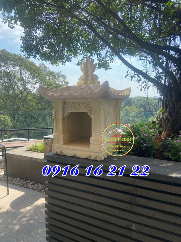 Mẫu trang thờ đá vàng tại Nam Bộ