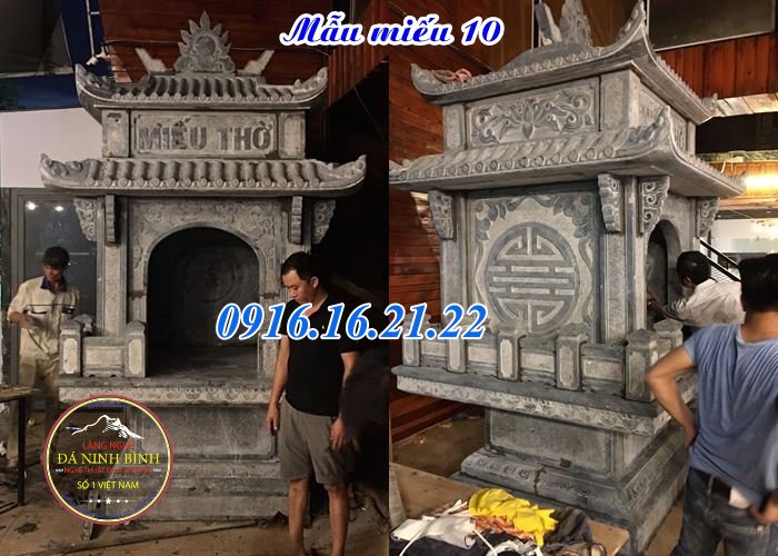 Mẫu trang thờ phật bằng đá khối giá rẻ