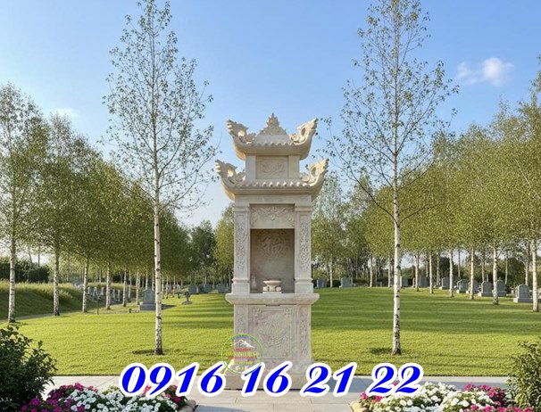 Miếu đá thờ thành hoàng thổ thần hai mái