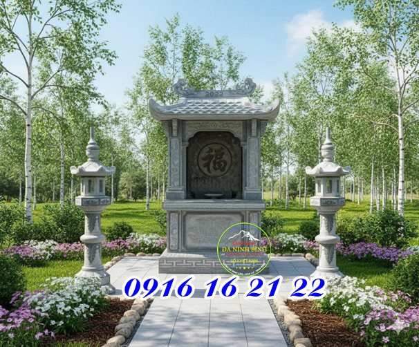 Miếu đá thờ thành hoàng thổ thần một mái