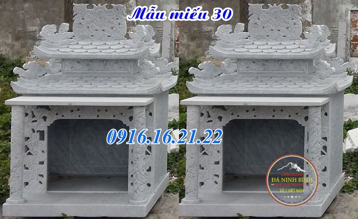 Miếu nhỏ thờ thần lin bằng đá Miếu nhỏ thờ thần lin bằng đá