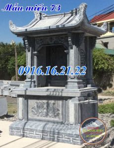 Miếu ông hổ miếu sơn thần ngoài trời bằng đá khối 73