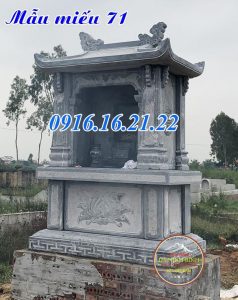 Miếu ông hổ miếu sơn thần ngoài trời bằng đá khối đẹp 71