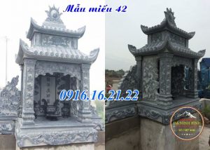 Miếu quan âm ngoài trời bằng đá đẹp 42