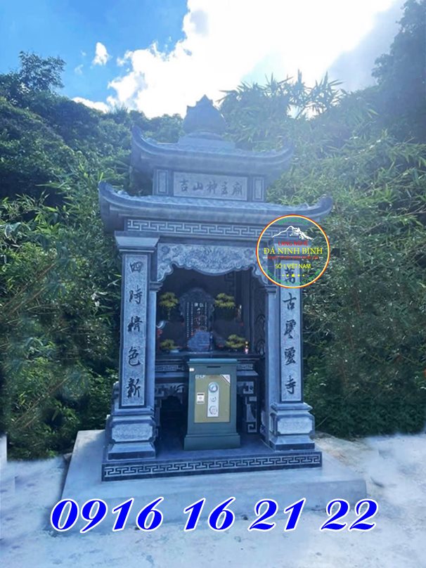 Miếu thành hoàng thờ thần linh bằng đá đẹp