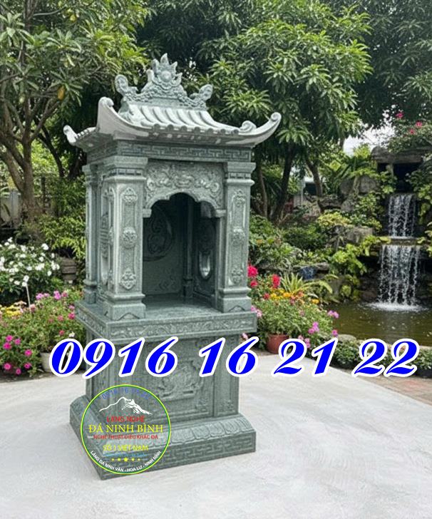 Miếu thờ ngoài trời - Miếu quan âm thờ ngoài trời bằng đá tại nhà đẹp nhất