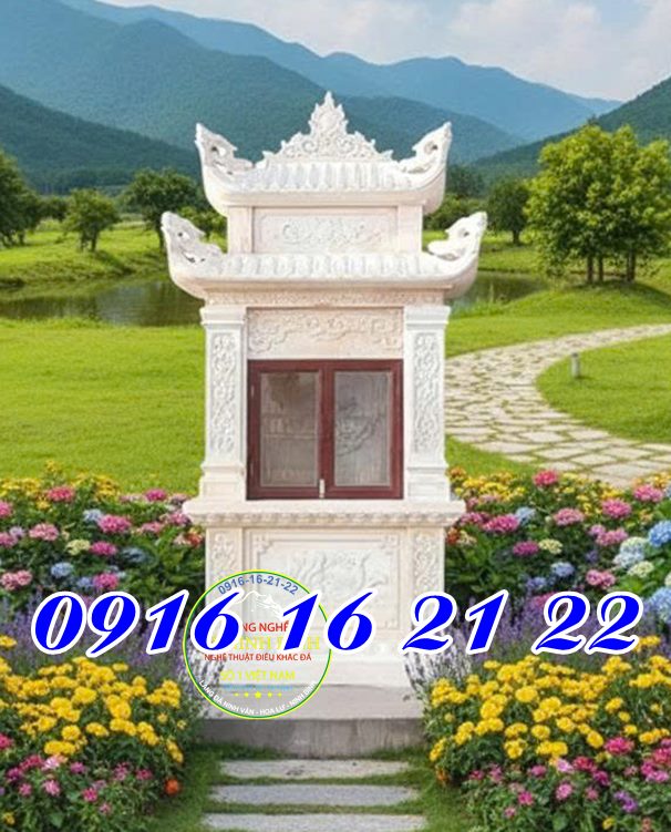 Miếu thờ ngoài trời thờ Quan Âm phong thủy - Miếu quan âm thờ ngoài trời bằng đá tại nhà đẹp nhất