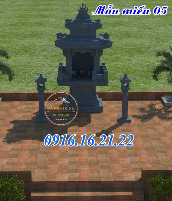 Miếu thờ quan âm bồ tát bằng đá ngoài trời thiết kế đẹp 05