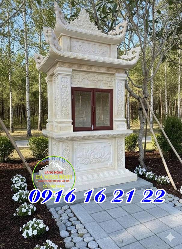 Miếu thờ thành hoàng thờ thần linh bằng đá vàng