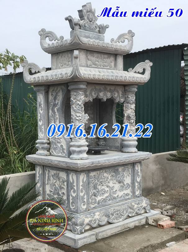 Thiết kế mẫu miếu thờ thần linh bằng đá đẹp