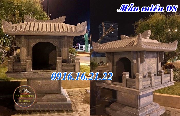 Thiết kế miếu thờ quan âm bằng đá ngoài trời 08